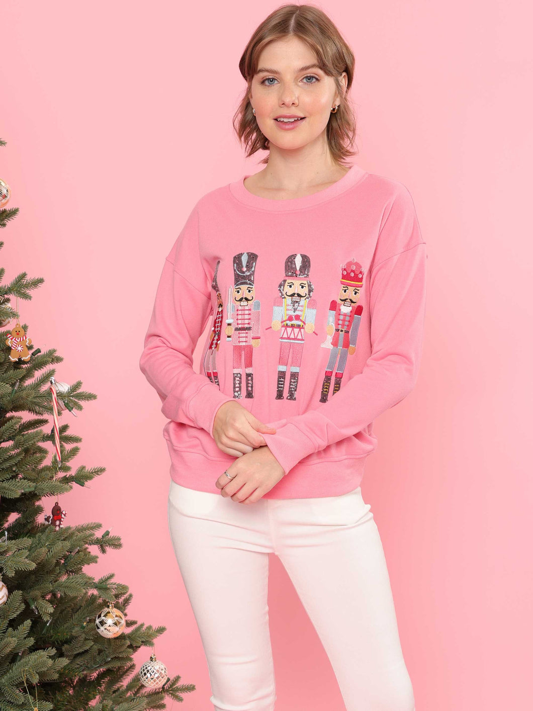 NUTCRACKER SWEATER - PINK