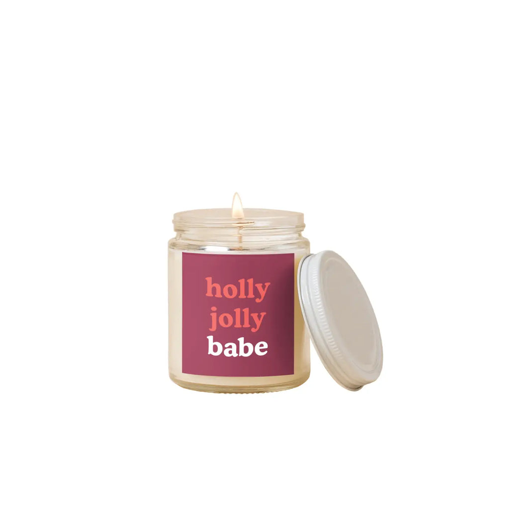 HOLLY JOLLY BABE CANDLE