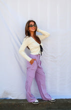 Load image into Gallery viewer, LAVENDAR CARGO PANTS

