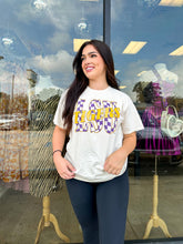 Load image into Gallery viewer, LSU CHECKERED TEE
