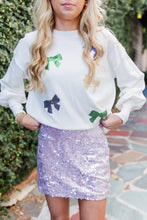 Load image into Gallery viewer, MARDI BOW SWEATER - WHITE
