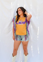 Load image into Gallery viewer, GOLD LSU TIGERS TINSEL TOP
