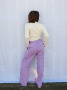 LAVENDAR CARGO PANTS