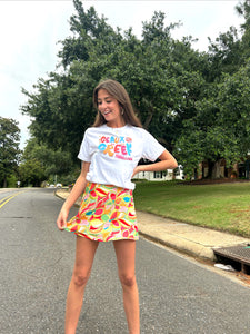 RETRO FLORAL SKIRT