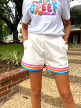 Load image into Gallery viewer, RAINBOW STRIPE SHORTS
