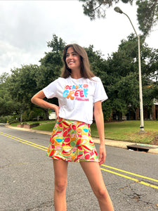 RETRO FLORAL SKIRT