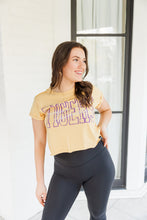 Load image into Gallery viewer, GOLD CROPPED TIGERS TEE
