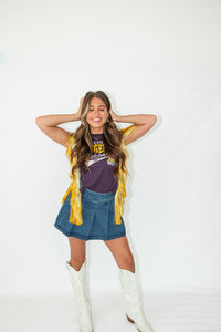 THAT GIRL DENIM MINI SKIRT