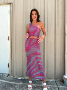 UMA STRIPED MAXI SET