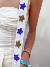Load image into Gallery viewer, SEQUIN STAR PURSE STRAP - WHITE
