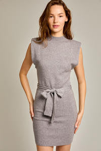 AUTUMN SWEATER DRESS - GREY