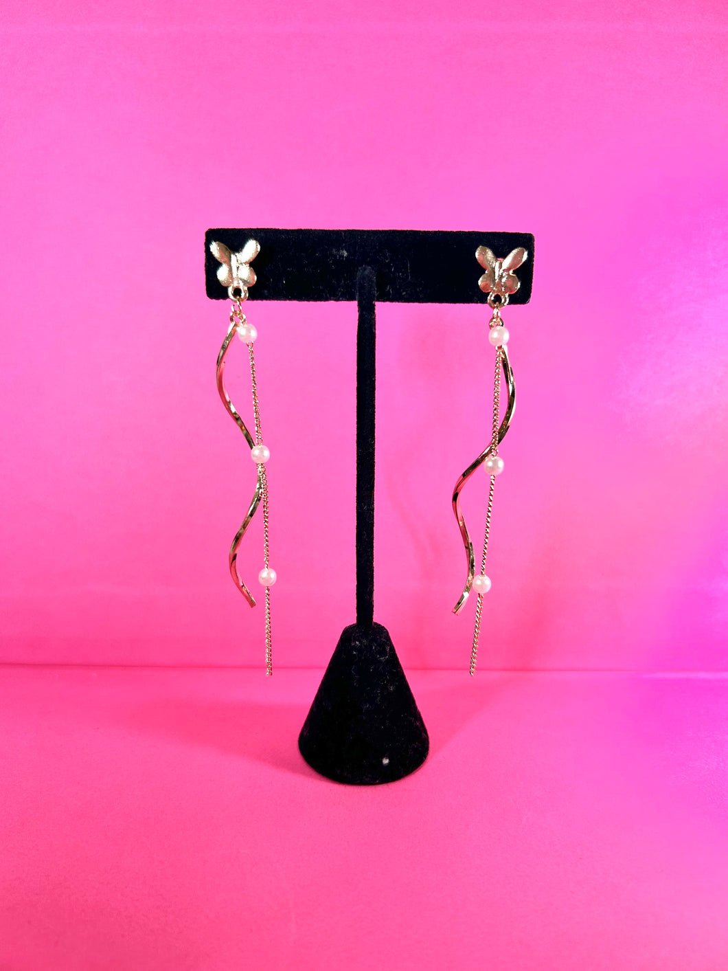 BUTTERFLY DROP EARRINGS